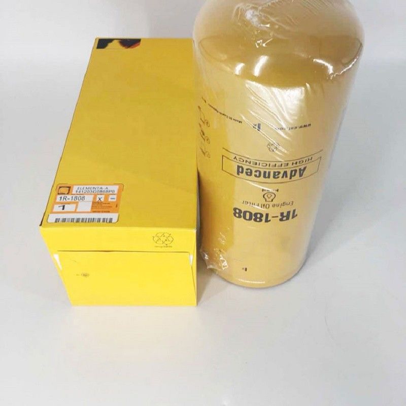खुदाई मशीन डीजल इंजन तेल फिल्टर समकक्ष विकल्प 1R1808 कैटरपिलर के लिए